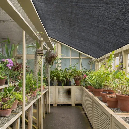 Miniatura 6 de 40% paño para sombra de jardín, lona de malla de polietileno de alta densidad de 10 x 20 pies con ojales mejorados, resistente a los rayos UV