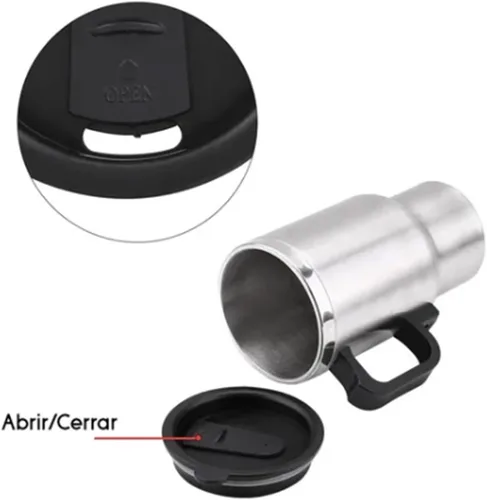 Miniatura 4 de KIMISS - Caldera para automóvil, 12 V, taza de viaje para calefacción de automóvil, hervidor eléctrico, gran capacidad, a prueba de fugas