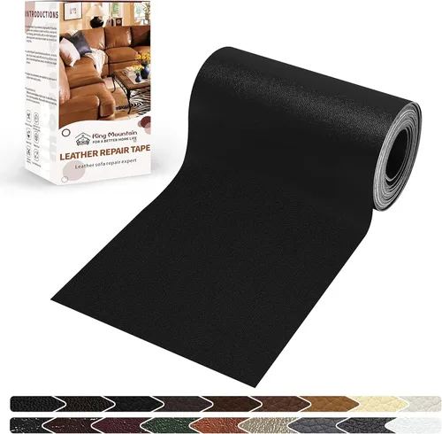 Miniatura 27 de KING MOUNTAIN Cinta de reparación de cuero, 16 x 60 pulgadas, gris, autoadhesiva, impermeable, ecológica