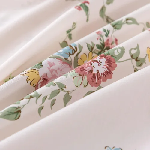 Miniatura 9 de FADFAY Juego de sábanas con diseño floral de rosas rosas dulces, tamaño King, romántico, de algodón súper suave con bolsillo profundo, 4 piezas