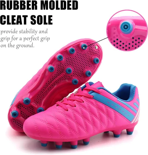 Miniatura 5 de brooman Zapatos deportivos de fútbol para niños y niñas, zapatos de fútbol para exteriores