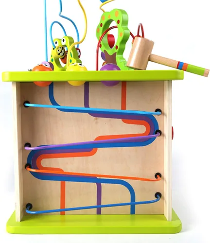 Miniatura 4 de Cubo de actividades para niños Hape bichos de ciudad, madera