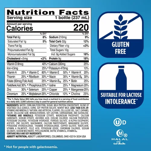 Miniatura 5 de Ensure Batido nutricional original de nuez de plátano Batido de reemplazo de comidas Paquete de 24