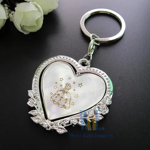 Miniatura 5 de 12 piezas personalizado Quinceañera Recuerdos Para Quinceañera Corazón llaveros Dulce 16 Quinceañera Púrpura