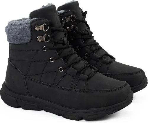 Miniatura 7 de UPSOLO Botas de senderismo de nieve para mujer, impermeables, aisladas, ligeras, botines al tobillo