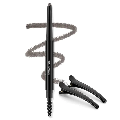 Miniatura 11 de LAVONE Lápiz de cejas – Lápiz de cejas impermeable para maquillaje con punta triangular, cepillo de cejas de doble cara, punta fina, relleno