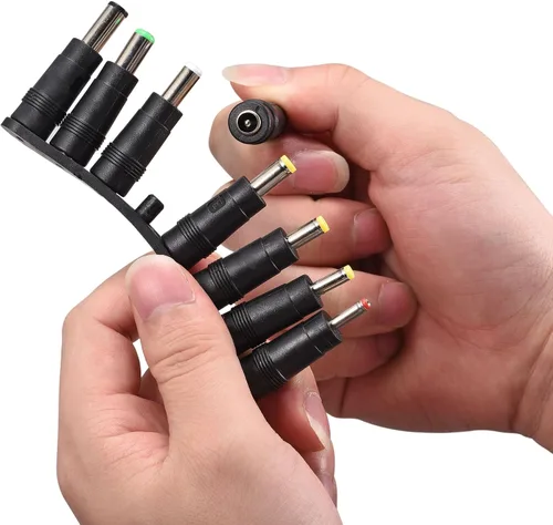 Miniatura 5 de uxcell Kit de adaptador de corriente CC 8pcs 0.217 x 0.083 in Jack Converter Conector Barril Set