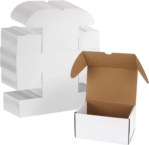 Miniatura 15 de WIFTREY Paquete de 40 cajas de envío pequeñas de 4.6 x 2.2 x 2.2 pulgadas para embalaje de pequeñas empresas, caja de correo de cartón corrugado
