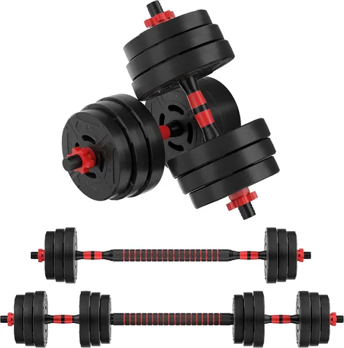 Signature Fitness Juego de mancuernas y pesas rusas intercambiables portátiles multifuncionales con pesas ajustables, 20/32/50/60 libras, varios