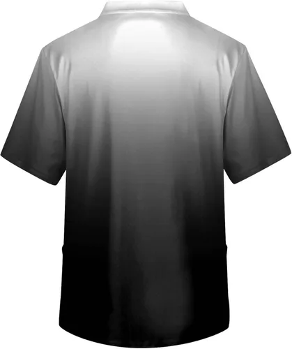 Miniatura 2 de Ropa médica de manga corta con cuello en V para hombre con 3 bolsillos grandes