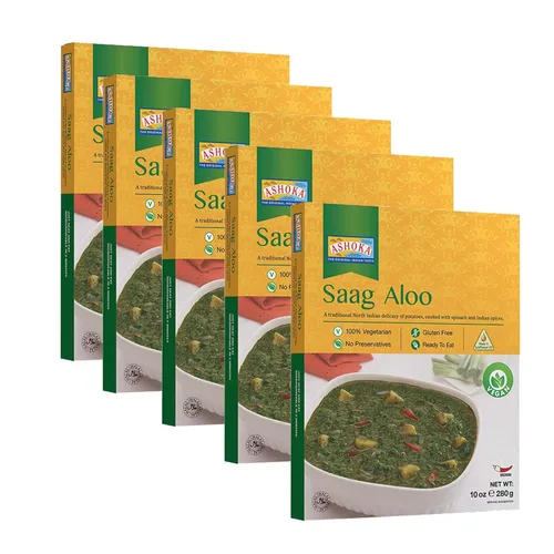 Miniatura 11 de Ashoka Comidas indias tradicionales 1932, curry de verduras mixtas veganas, platos principales listos para comer para microondas, Shahi Navratan