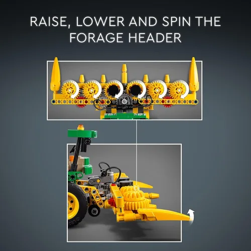 Miniatura 3 de LEGO Technic John Deere 9700 - Juguete de tractor cosechador de forraje, juguete de granja construible para juegos imaginativos, regalo de camión