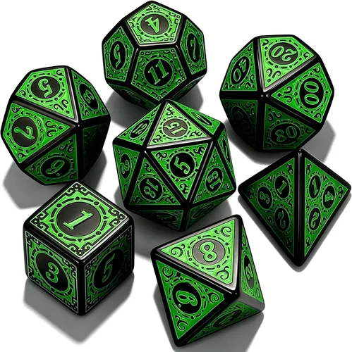 Miniatura 23 de CiaraQ DND Juego de Dados Poliédricos para Dungeons and Dragons RPG MTG Juegos de Mesa de Rol - con 1 Bolsa de Dados (Aguamarina + Brillantina)