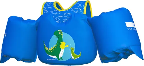 Dark Lightning Chaleco de natación para niños de 2, 3, 4, 5, 6 y 7 años, flotadores para niños pequeños con alas de brazo de 30 a 50 libras, chaleco