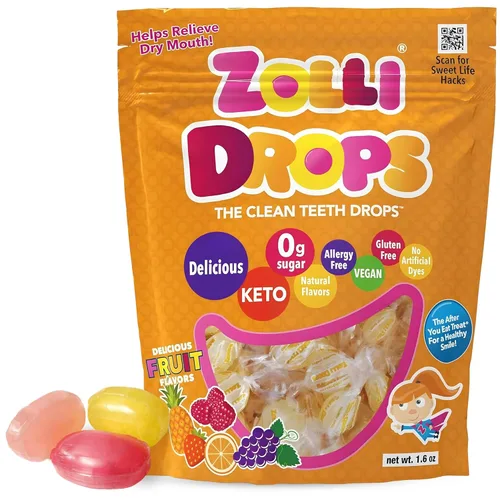 Miniatura 23 de Zollipops Clean Teeth Pops - Caramelos sin azúcar con xilitol, paletas sin colorantes, aptos para dieta keto y diabética, golosinas aprobadas por