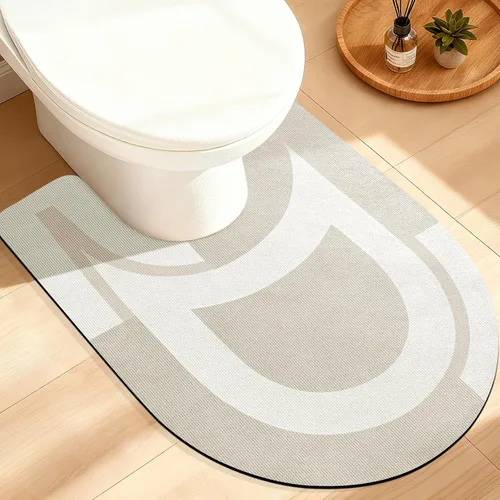 Miniatura 74 de ACCUMTEK Alfombrilla de Baño Ultra Delgada, Alfombrillas de Baño Antideslizantes con Respaldo Mejorado para Colocar Bajo la Puerta, Alfombras