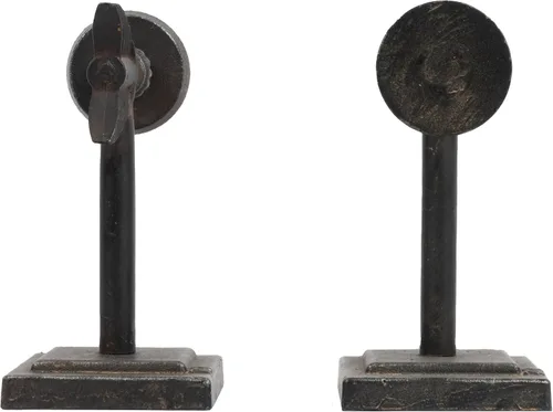 Miniatura 7 de Creative Co-Op Sujetalibros de hierro fundido en forma de flecha de bronce (juego de 2 piezas)