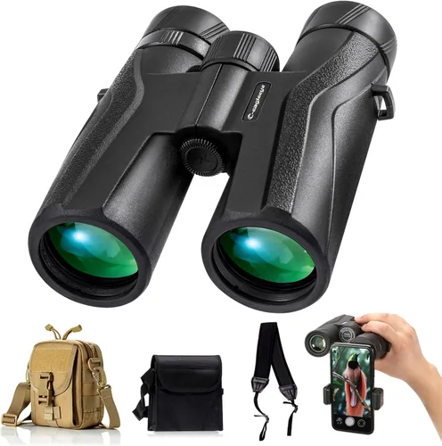 Ceagleeye- Prismáticos profesionales de 10 x 42 pulgadas para adultos, impermeables y antivaho con ocular grande de 0.91 pulgadas Bak4, binoculares