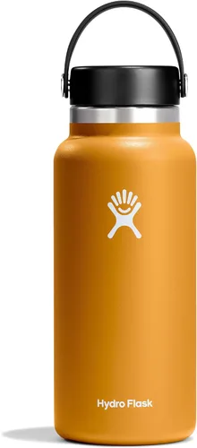 Miniatura 48 de Hydro Flask - Botella de agua de acero inoxidable aislada - Boca ancha con tapa flexible, sin derrame, a prueba de fugas y recargable de 40 oz Negro