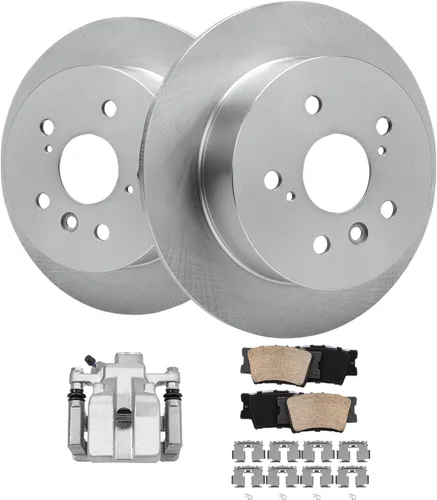Miniatura 34 de Detroit Axle - Rotores de freno para Jeep Compass 2015-2022 Renegade 2016-2022 Fiat 500X 2016-2022, 2018, 2019, 2020, 2021. Reemplazo de rotores
