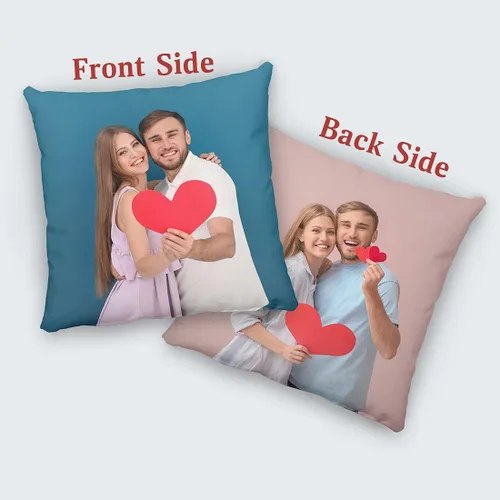 Miniatura 2 de Almohada personalizada: almohada personalizada con imagen y nombre, incluyendo funda e inserción. Impresión a todo color en ambos lados Funda ultra