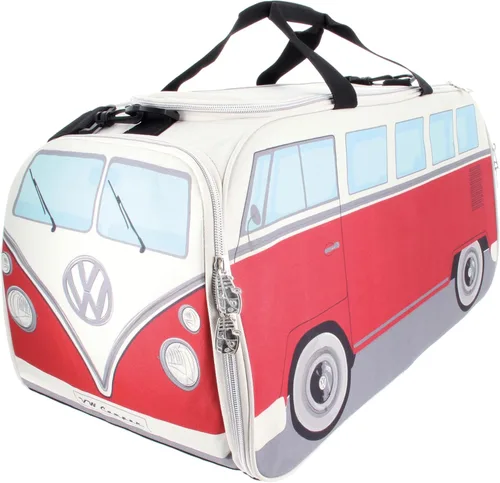 Miniatura 10 de BRISA VW Collection - Volkswagen Samba Bus T1 Camper Van Sport, gimnasio, bolsa de viaje, bolsa de lona con compartimento para zapatos y artículos