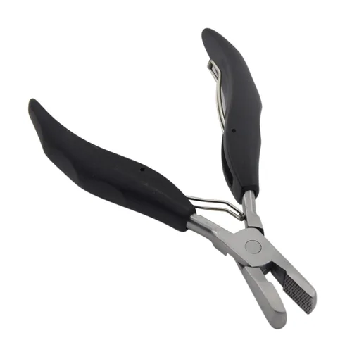 Miniatura 7 de Fusion Bond - Herramienta aplastadora para extensiones de cabello de queratina con punta plana, alicates para extensiones de cabello preunidas