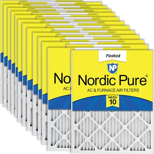 Miniatura 22 de Nordic Pure Filtros de aire para horno MERV 6 de 18 x 25 x 1 pulgadas (tamaño real: 17 1/2 x 24 1/2 x 3/4), color verde poliéster MERV 6, reduce
