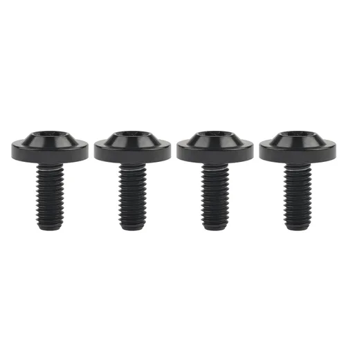 Miniatura 15 de Tornillos Torx T30 de titanio M6 10 15 20 0.984 in Torx T30 para bicicleta, motocicleta, automóvil, paquete de 4 (M6 x 0.394 in, plateado)