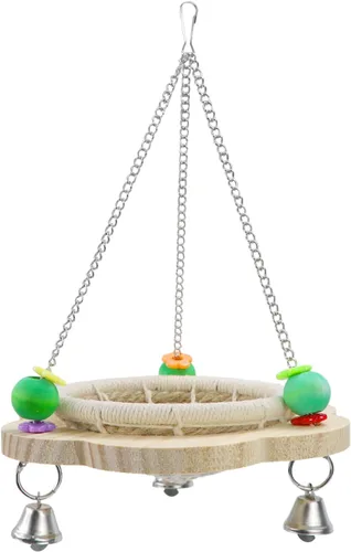 Miniatura 6 de Wontee Nido de pájaros, loro de cría de loros, columpio colgante de pájaros para periquitos, periquitos, conures, cacatúas, caique, loro senegal