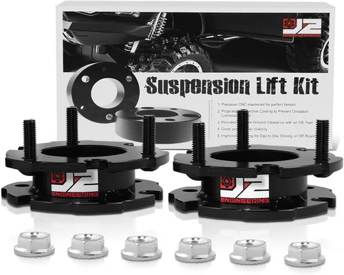 Miniatura 8 de J2 Engineering J2-LK-CH-R-004-BK Kit de elevación de nivelación trasera de 1.5 pulgadas, espaciadores de percha de resorte compatibles