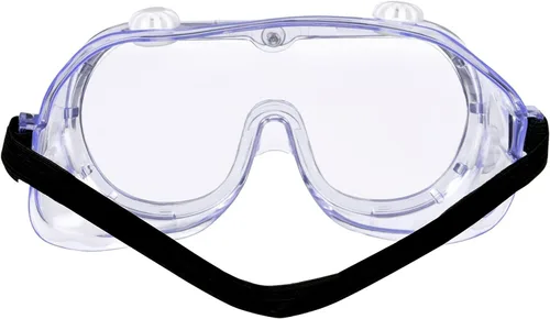 Miniatura 2 de KeeboMed Gafas de seguridad contra salpicaduras químicas/impactos, suaves, ajustables, 1 paquete