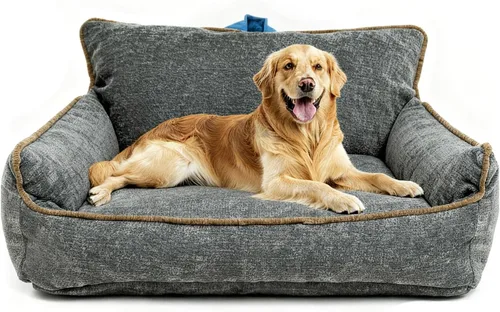 Miniatura 10 de Cama mediana para perro, cama calmante para perros, cama para perros de tamaño mediano, impermeable, M (23.5 x 15.5 x 13.5 pulgadas)