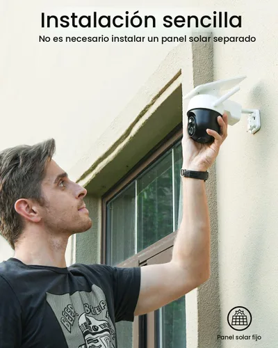 Miniatura 2 de AOSU Cámara solar de seguridad para exteriores – Cámaras de seguridad 100% sin cables, inalámbricas para exteriores para vigilancia en el hogar