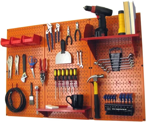 Miniatura 19 de Organizador de herramienta control de pared 30-wrk-400wb estándar panel perforado mesa de trabajo de metal, 30-WRK-400 BB Negro