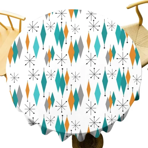 Miniatura 23 de Mantel azteca suroeste, diseño étnico tribal geométrico, estilo vintage, bohemio, elegante, lavable, para comedor, cocina, granja, fiesta