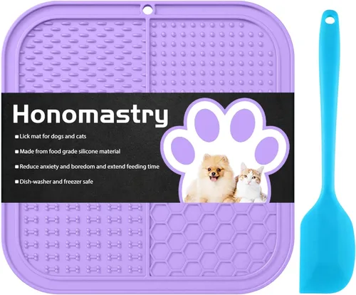 Miniatura 14 de Alfombrilla de lamer para perros, almohadilla de lamer premium con ventosas para aliviar la ansiedad del perro, cuencos de alimentación lenta