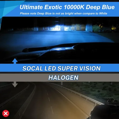 Miniatura 2 de SOCAL-LED LIGHTING D4S 35W Bombillas HID de xenón para faros delanteros - 10000K Azul profundo - 66440 42402 42402WX Reemplazo directo de luz alta