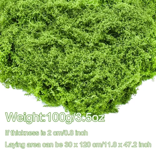 Miniatura 2 de Musgo falso para plantas en maceta, musgo verde para manualidades, musgo floral artificial para macetas, decoración de musgo verde para centros