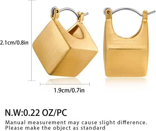 Miniatura 6 de Delicados aretes colgantes dorados para mujer