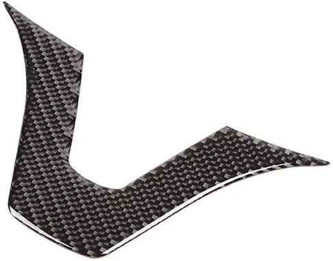 Miniatura 6 de YIWANG Adhesivos en forma de U para volante de automóvil de fibra de carbono real para Mercedes Benz GLC Clase C W205 X253 2015-2019 Accesorios