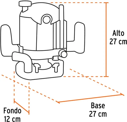 Miniatura 3 de TRUPER Router resistente ROU-N3 1.200 W