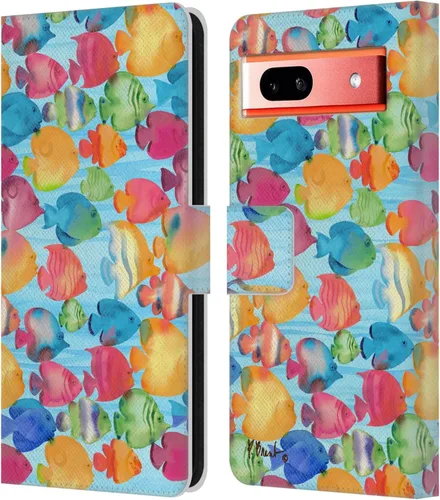 Miniatura 13 de Head Case Designs Officially Licensed Paul Brent Agate Mermaid Coastal Leather Wallet Case Compatible with Google Pixel 7a