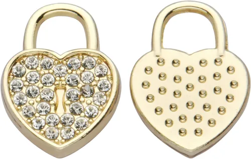 Miniatura 3 de Paquete de 20 dijes de diamantes de imitación chapados en oro, accesorios de cristal para collares, pulseras, joyería, manualidades, bricolaje