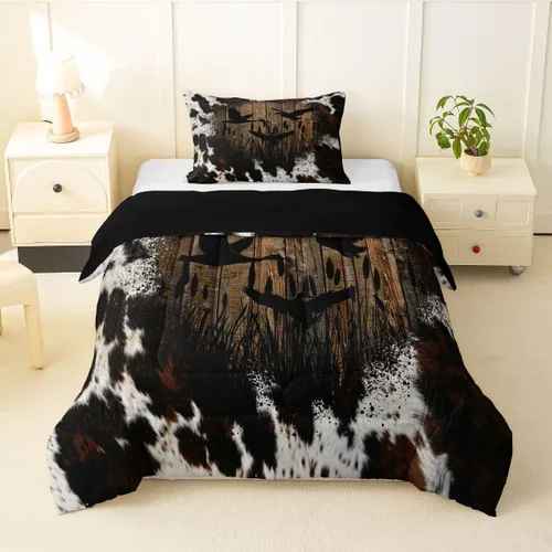 Miniatura 36 de Erosebridal Juego de ropa de cama con diseño de mariposas de dibujos animados, decoración de habitación de niñas, animales salvajes, mariposas rosas