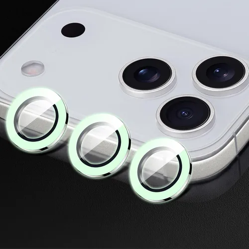 Miniatura 67 de Compatible con iPhone 11 Pro/11Pro Max/12 Pro Luminous Camera Lens Protector Ultra Thin Película de vidrio templado Protector de pantalla de cámara