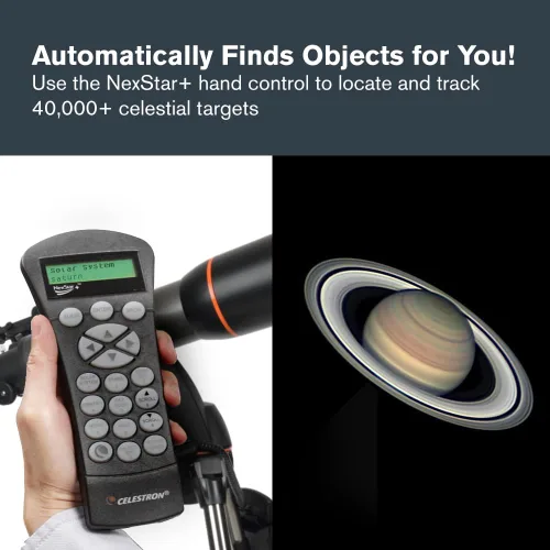 Miniatura 3 de Celestron - NexStar 102SLT Telescopio Computarizado - Compacto y Portátil - Diseño Óptico de Refractores - Tecnología SkyAlign - Control de Mano