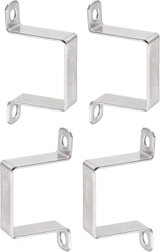 DTGN Soporte de conector de puntal en forma de U de 1.890 in x 2.047 in (InnerHxInnerW) - 4 unidades - Bueno para fijación de tuberías en el hogar -