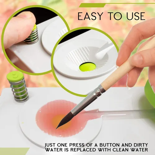 Miniatura 6 de Enjuagadora de pinceles de pintura, máquina de enjuague de pinceles de pintura, herramienta de enjuague de ciclo de agua dulce para pincel