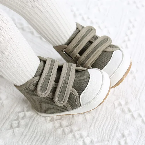 Miniatura 19 de COSANKIM Zapatos deportivos para bebé niño y niña, zapatos de tobillo altos, antideslizantes, suela suave, zapatos de cuna para niños pequeños